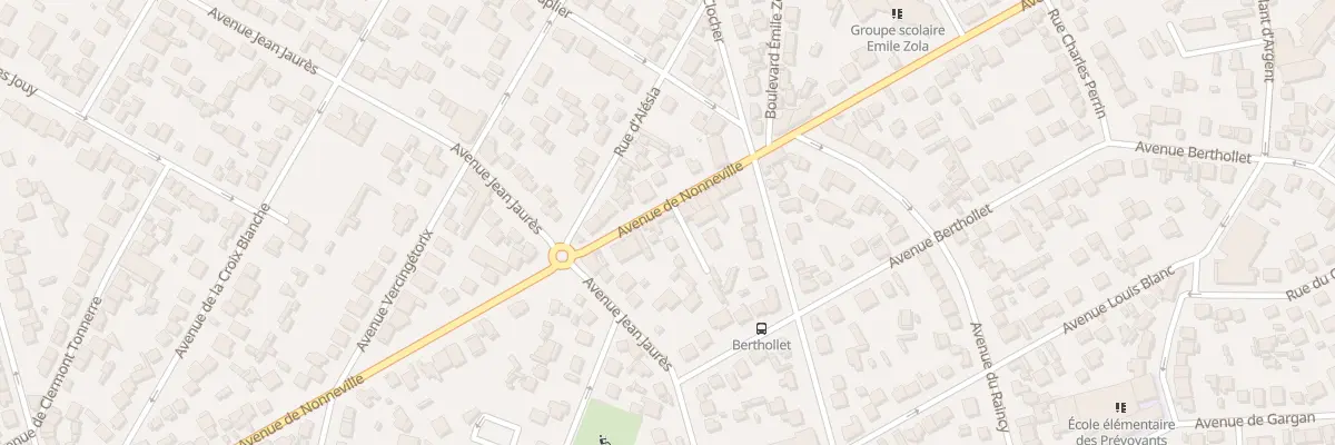 Plan du 99 Av de Nonneville à Aulnay-sous-Bois