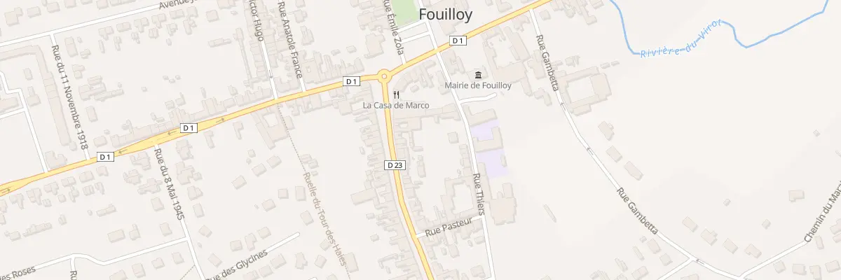 Plan du 17 Rue Aristide Briand à Fouilloy
