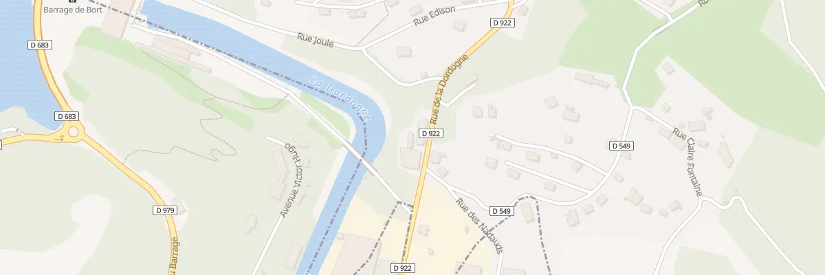 Plan du 233 Rue de la Dordogne à Lanobre
