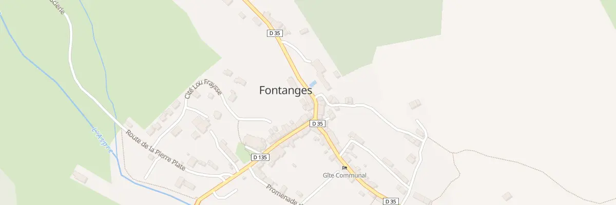 Plan du 5052 Le Bourg à Fontanges