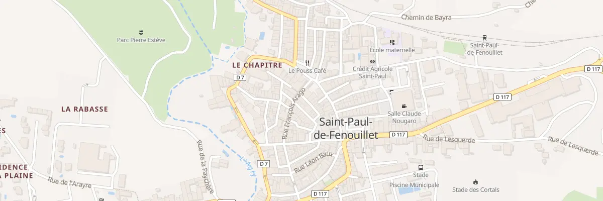 Plan du 7 Rue Arago à Saint-Paul-de-Fenouillet