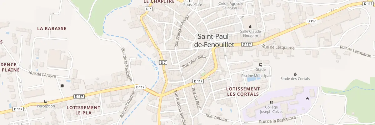 Plan du 5 Rue Léon Baux à Saint-Paul-de-Fenouillet