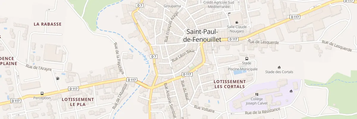 Plan du 6 Rue Léon Baux à Saint-Paul-de-Fenouillet