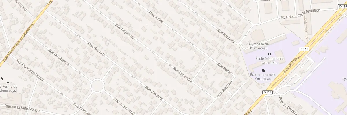Plan du 63 Rue Legendre à Aulnay-sous-Bois