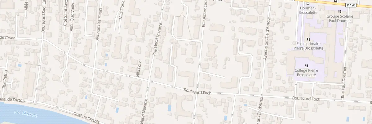 Plan du 16 Rue Albert Lecocq au Perreux-sur-Marne