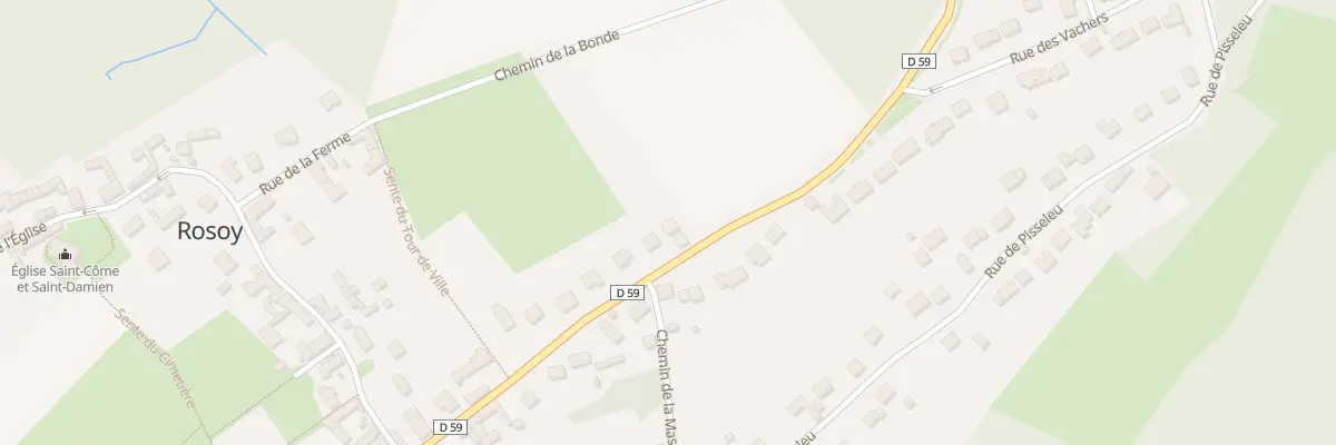 Plan du 25 Rue de la Croix Dupuis à Rosoy