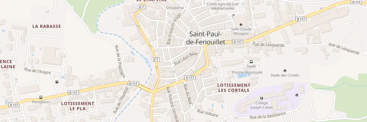 Plan du 8 Rue Léon Baux à Saint-Paul-de-Fenouillet