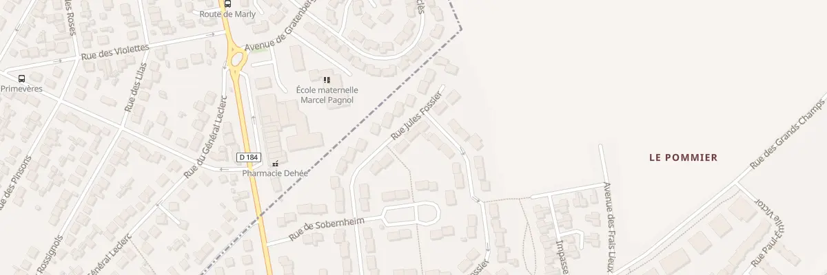 Plan du 33 Rue Jules Fossier à Louvres