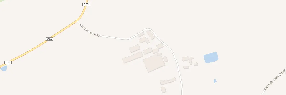 Plan du 236 Rte de Wylder à West-Cappel