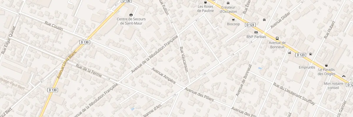 Plan du 8 Rue Vaucanson à Saint-Maur-des-Fossés