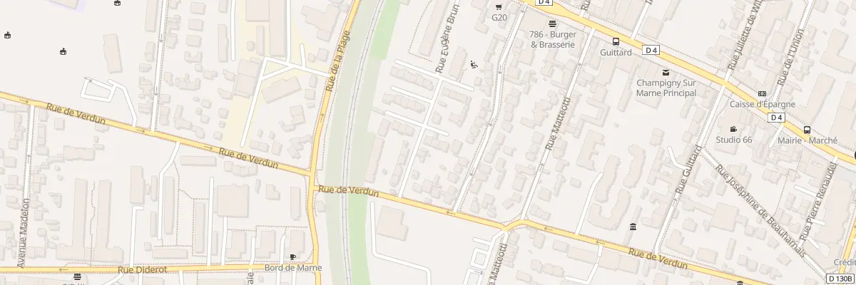 Plan du 21 Rue Eugene Brun à Champigny-sur-Marne