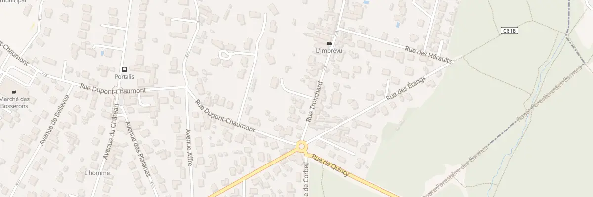 Plan du 58T Rue Tronchard à Brunoy