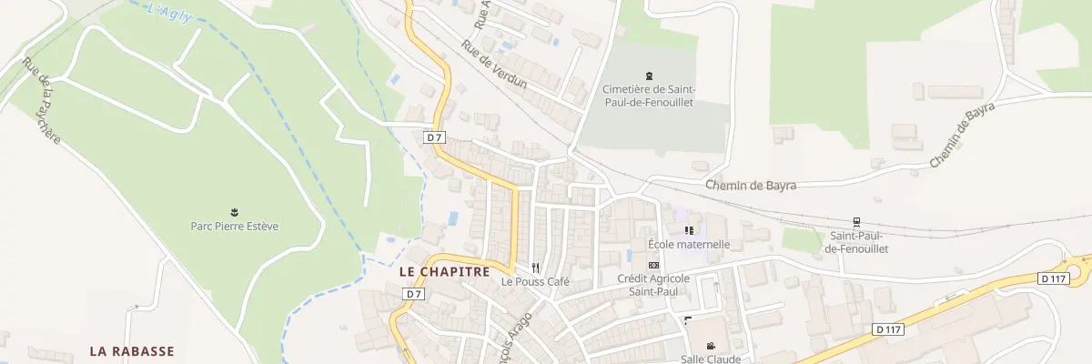 Plan du 20 Rue Doc Alfred Rives à Saint-Paul-de-Fenouillet