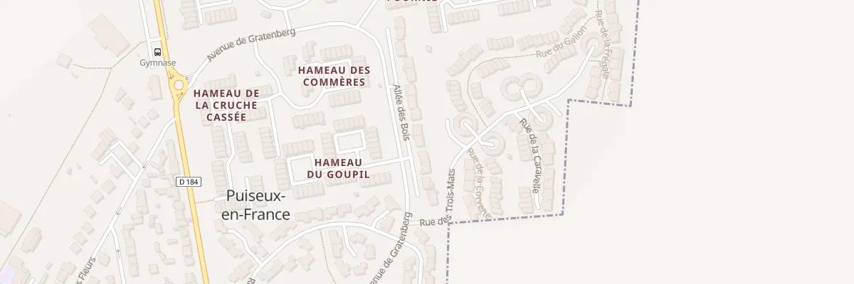 Plan du 10 All du Bois à Puiseux-en-France