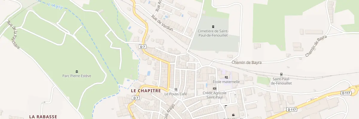 Plan du 22 Rue Doc Alfred Rives à Saint-Paul-de-Fenouillet
