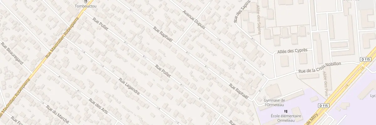 Plan du 44 Rue Raphaël à Aulnay-sous-Bois