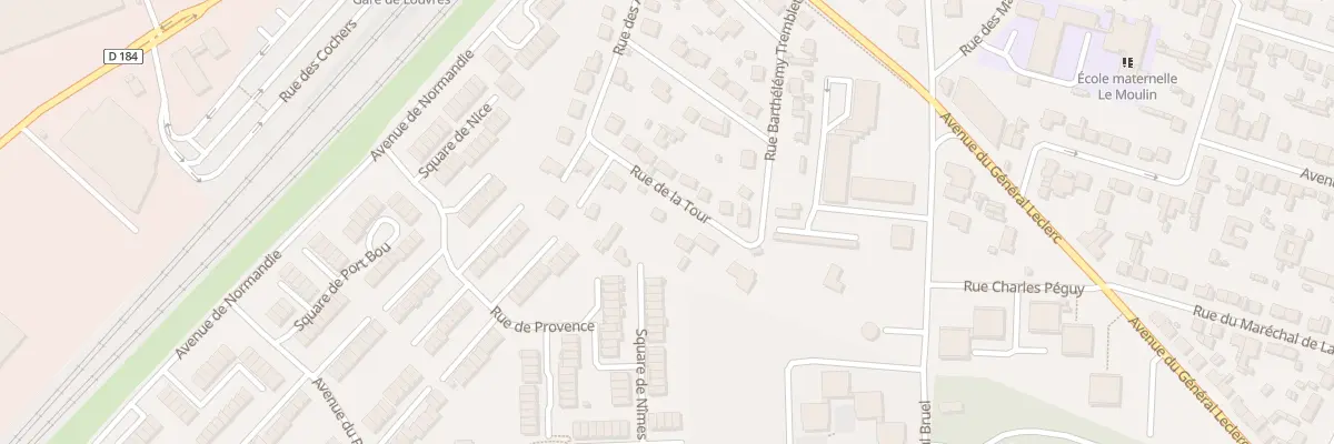 Plan du 14 Rue de la Tour à Louvres
