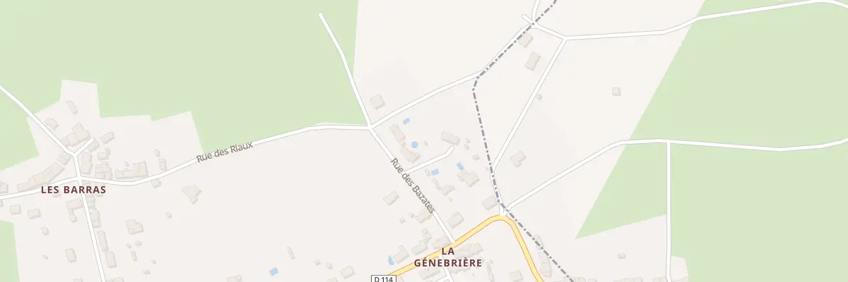 Plan du 8 Rue des Bazates à Huriel