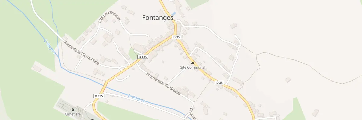 Plan du 5110 Le Bourg à Fontanges