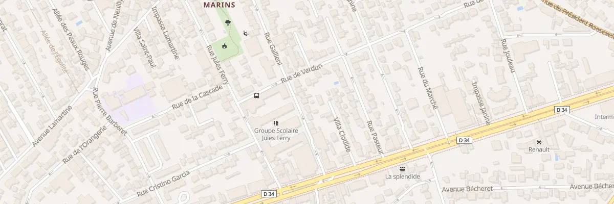 Plan du 12 Rue Galliéni au Perreux-sur-Marne