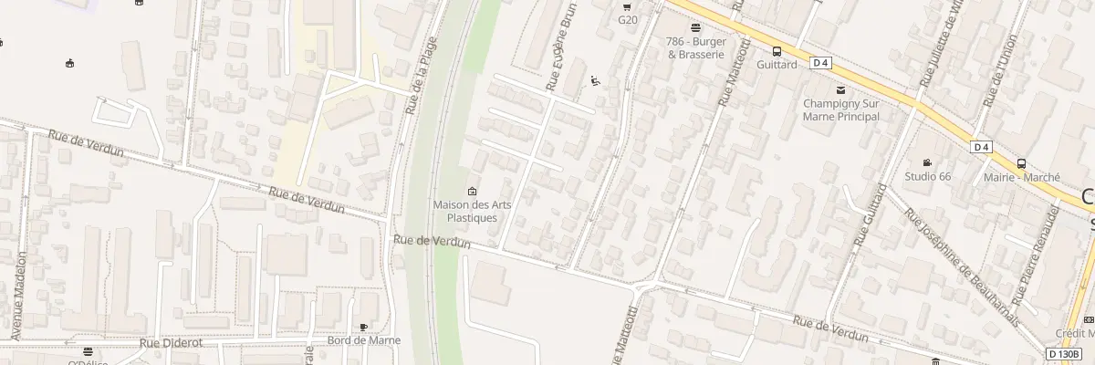 Plan du 19 Rue Eugene Brun à Champigny-sur-Marne