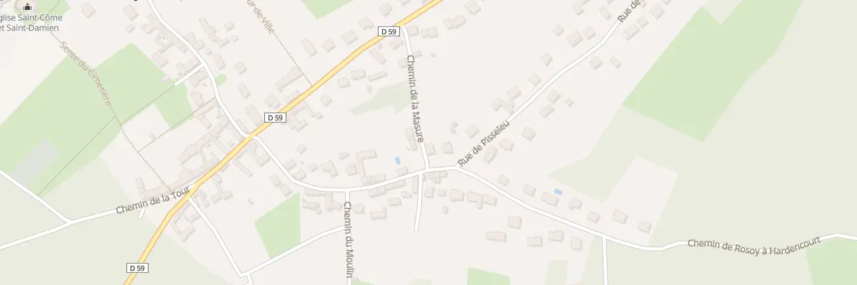 Plan du 13 Rue de Hardencourt à Rosoy