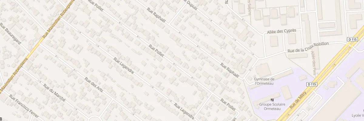 Plan du 39 Rue Pollet à Aulnay-sous-Bois