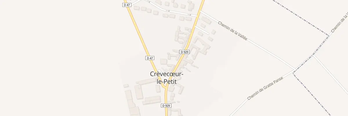 Plan du 12 Gr Grande Rue à Crèvecœur-le-Petit