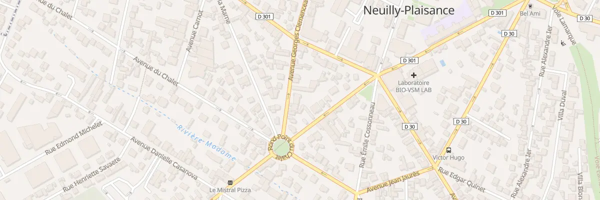 Plan du 8B Av Georges Clémenceau à Neuilly-Plaisance