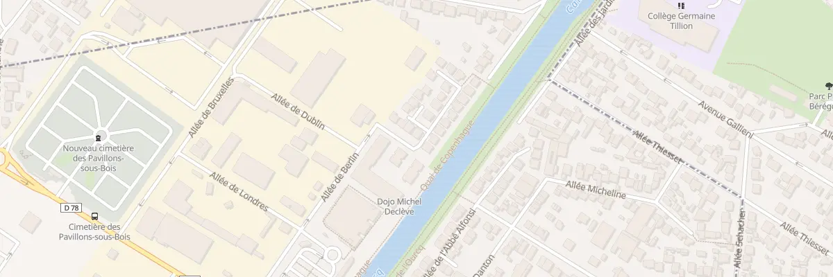 Plan du 1 Imp des Guinguettes aux Pavillons-sous-Bois