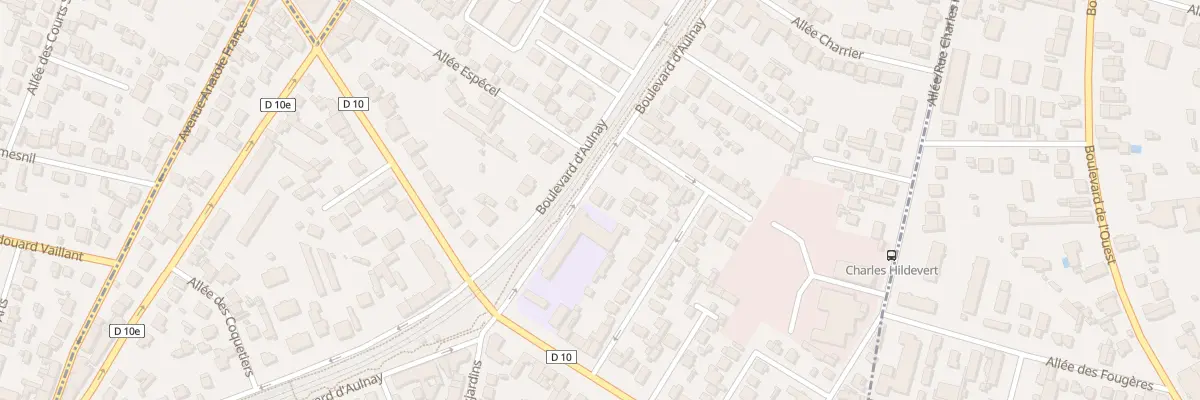 Plan du 58 Bd d’Aulnay à Villemomble
