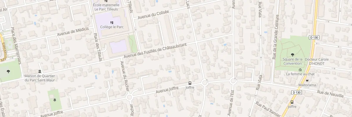 Plan du 76 Av Fusilles de Chateaubriant à Saint-Maur-des-Fossés