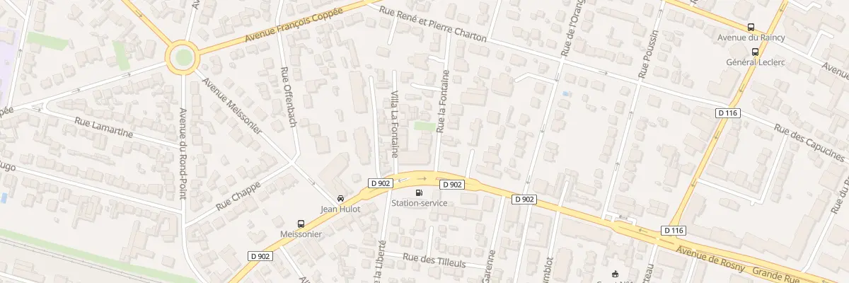 Plan du 1 Rue Lafontaine à Villemomble