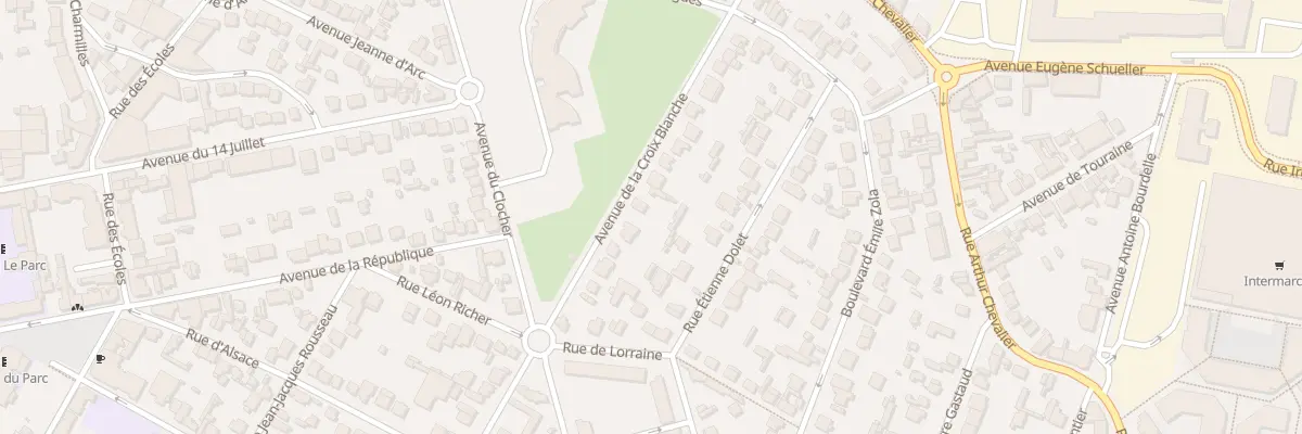 Plan du 23 Av de la Croix Blanche à Aulnay-sous-Bois