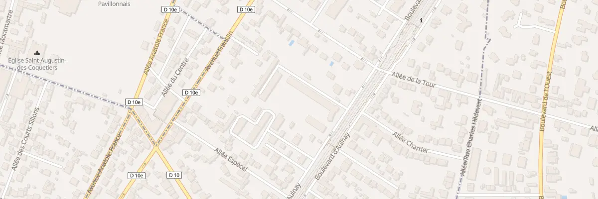Plan du 93 Bd d’Aulnay à Villemomble