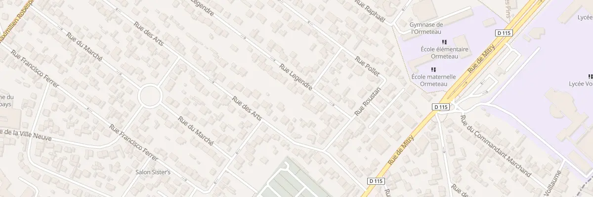 Plan du 74 Rue Legendre à Aulnay-sous-Bois