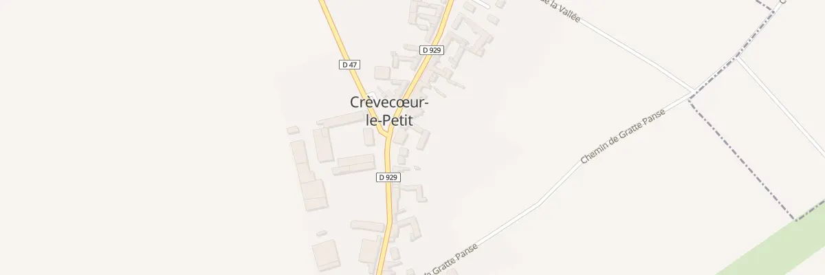 Plan du 13 Gr Grande Rue à Crèvecœur-le-Petit