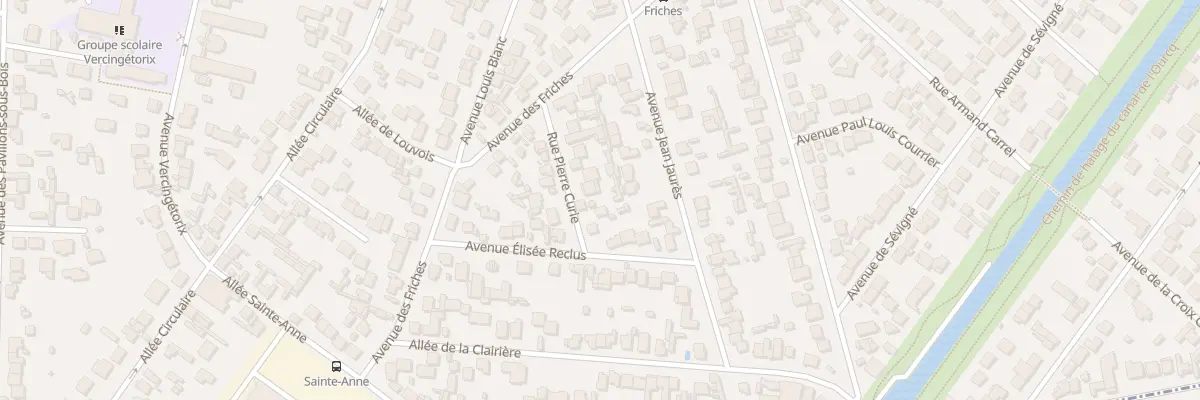 Plan du 15 Rue Pierre Curie à Aulnay-sous-Bois
