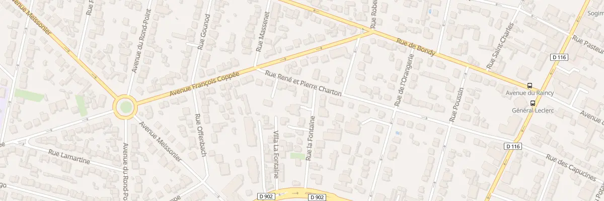 Plan du 13 Rue Lafontaine à Villemomble