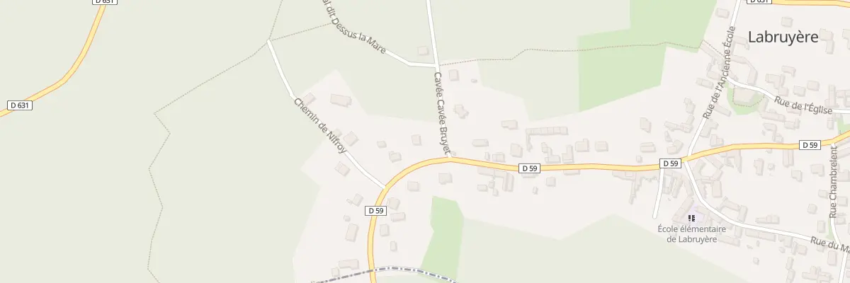 Plan du 296 Rue de la Libération à Labruyère