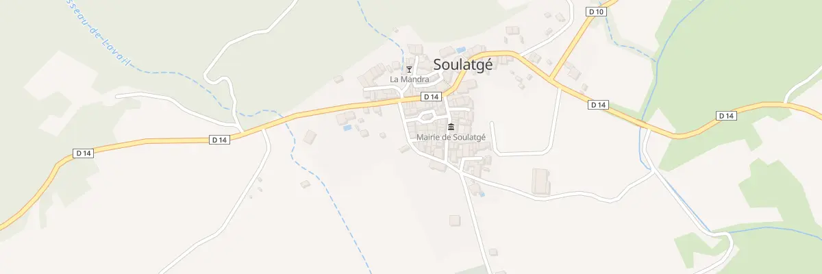 Plan du 30 Le Village à Soulatgé