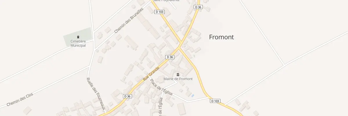 Plan du 2 Rte de Burcy à Fromont