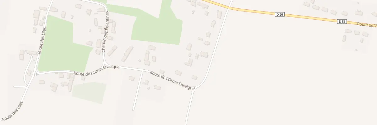 Plan du 16 Rte de l’Orme Enseigne à Soulangis