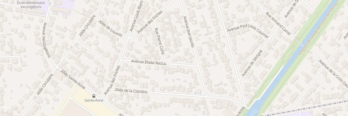 Plan du 8 Av Elysee Reclus à Aulnay-sous-Bois