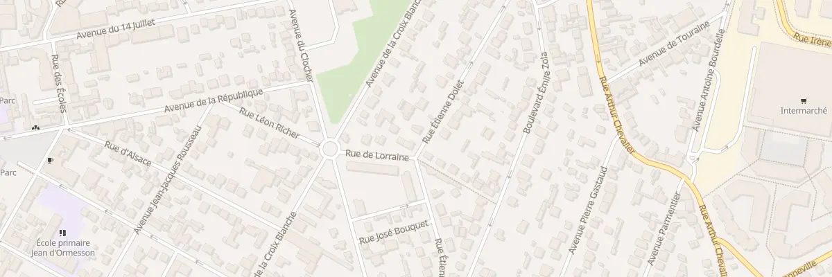 Plan du 9 Rue de Lorraine à Aulnay-sous-Bois