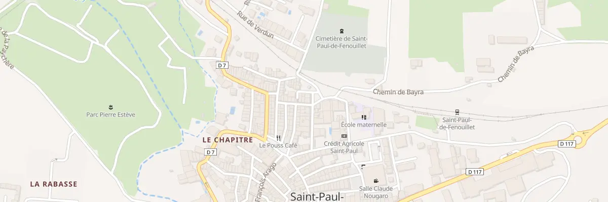 Plan du 13 Rue François Calvet à Saint-Paul-de-Fenouillet