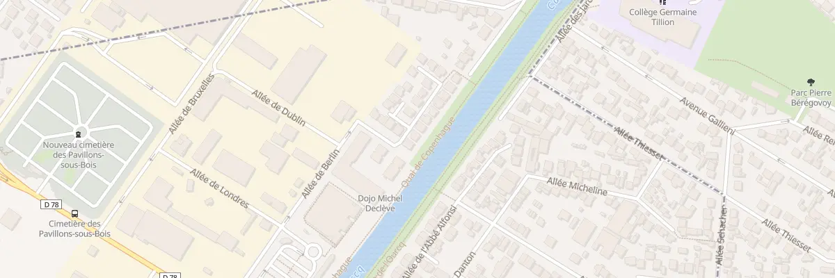 Plan du 4 All du Passeur aux Pavillons-sous-Bois