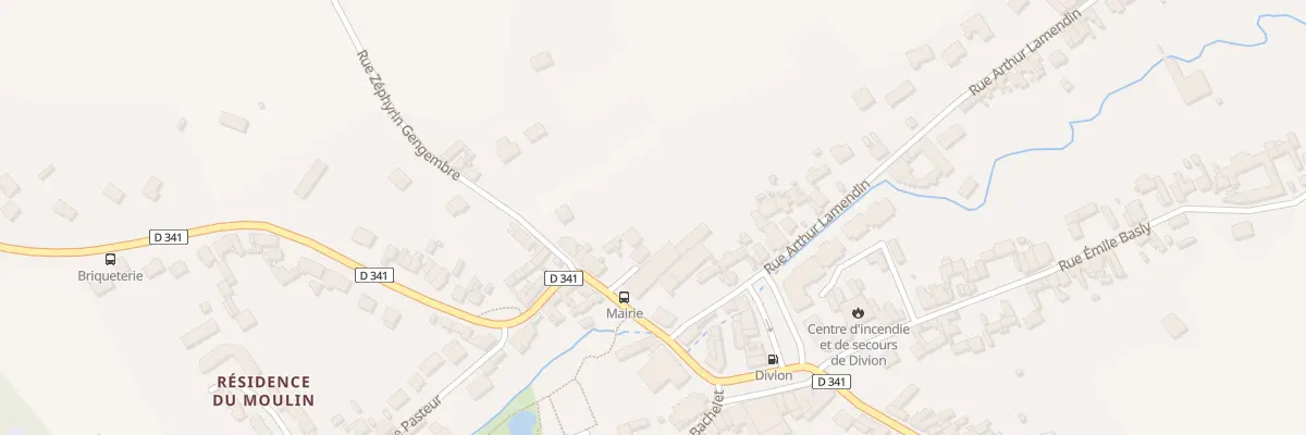 Plan du 18 Rue Pasteur à Divion
