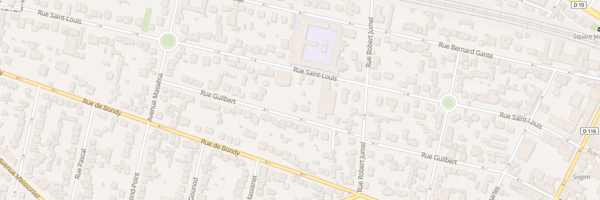 Plan du 54 Rue Guilbert à Villemomble