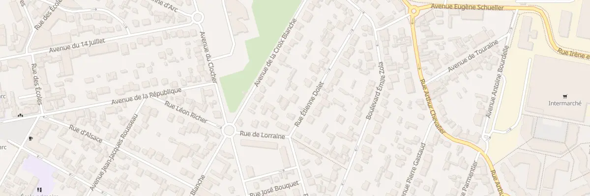 Plan du 26 Rue Etienne Dolet à Aulnay-sous-Bois